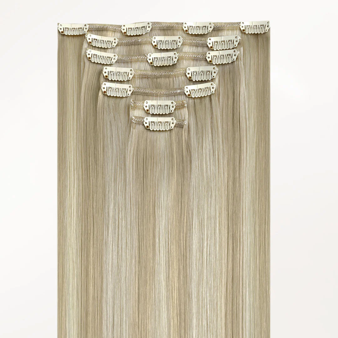 Ash Blonde Highlights (17A/60A) Classic Clip-Ins (120g-150g) - Image 3