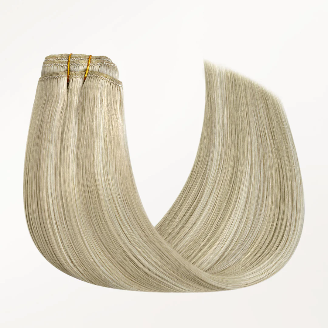 Ash Blonde Highlights (17A/60A) Classic Clip-Ins (120g-150g) - Image 6