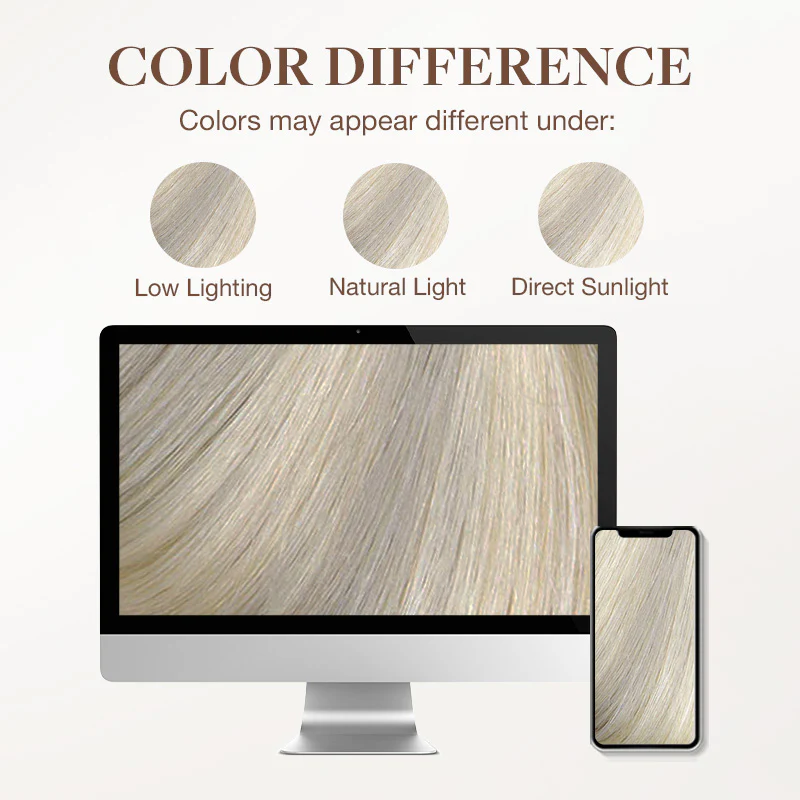 Ash Blonde Highlights (17A/60A) Classic Clip-Ins (120g-150g) - Image 8