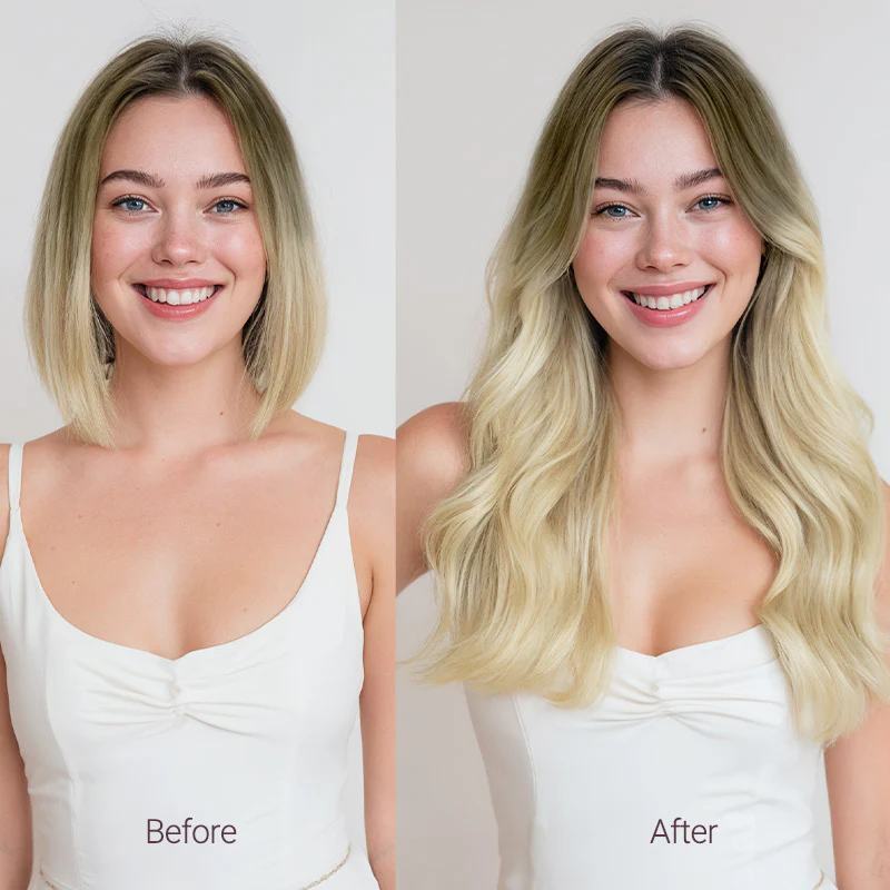 Ash Brown to Platinum Blonde (9/60) Tape-Ins 50g - Image 3