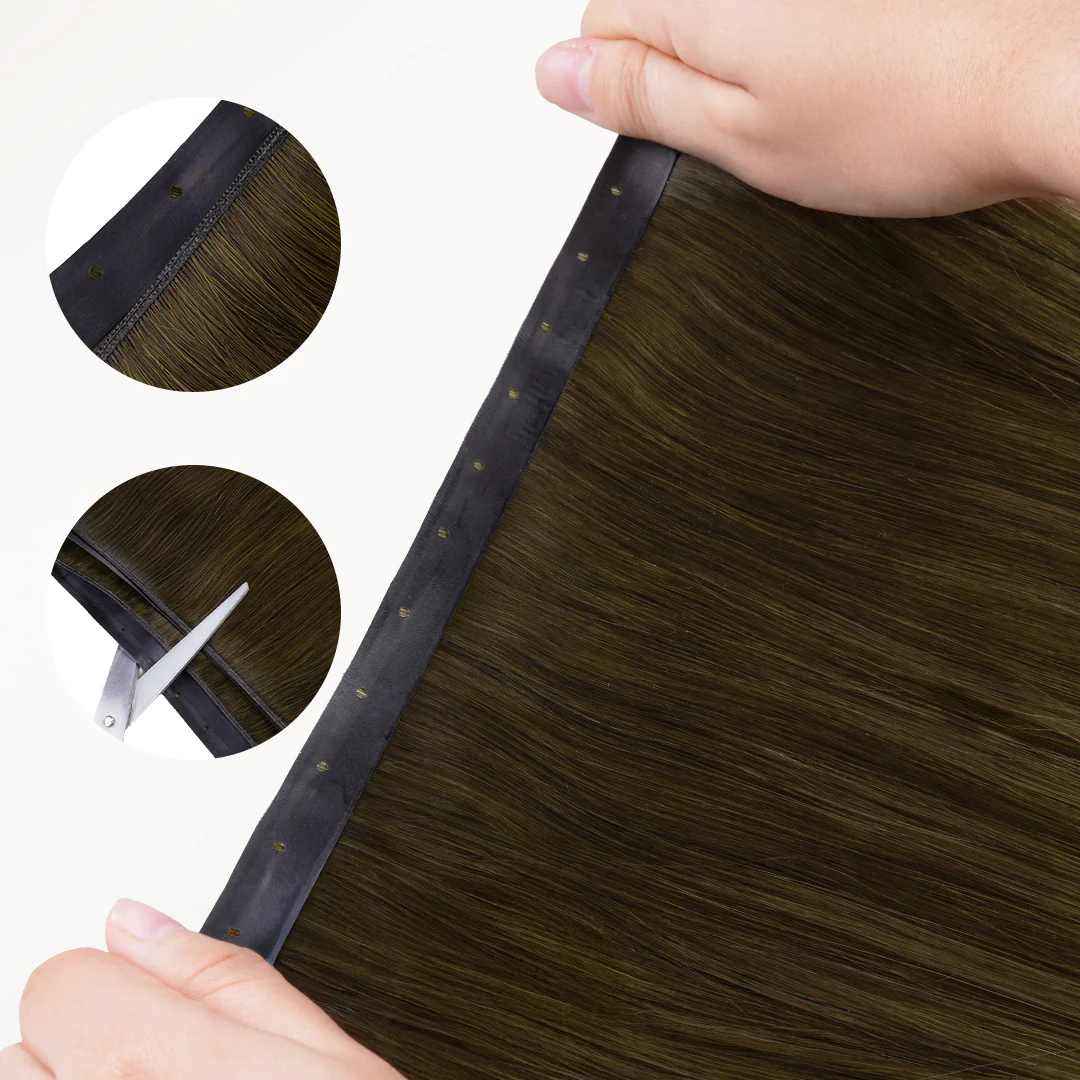 Bleach Blonde Balayage (3/8/613) Butterfly Weft Hair Extensions (100g-150g) - Image 5