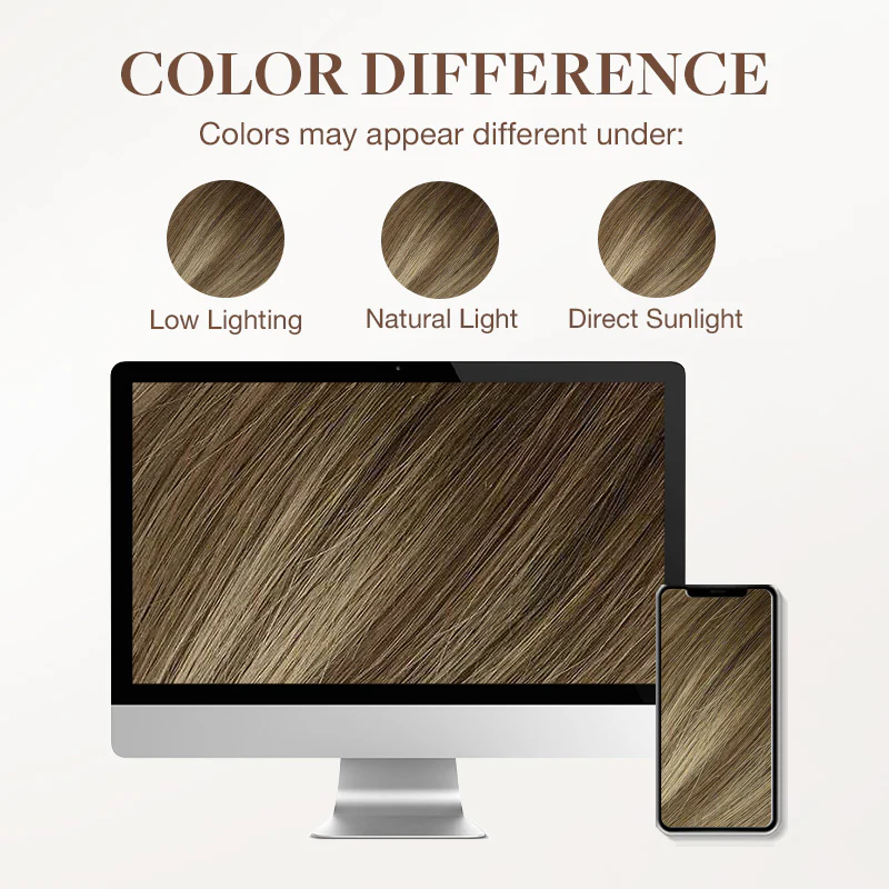 Bleach Blonde Balayage (3/8/613) Wire Hair Extensions (70g-110g) - Image 6