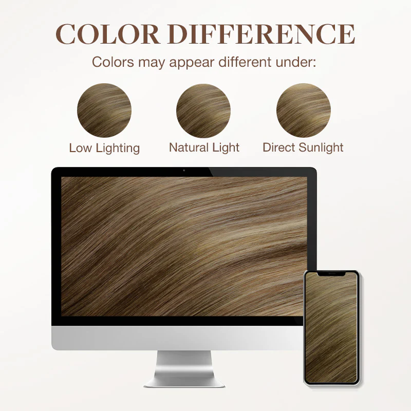 Bleach Blonde Balayage (3/8/613) Sew-In Weft Hair Extensions (80g-120g) - Image 10