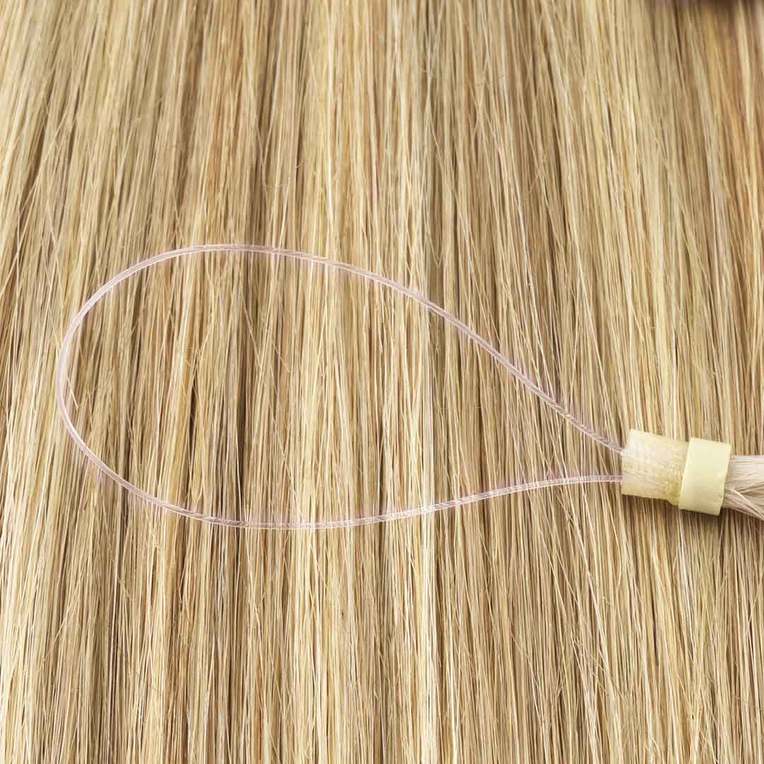 Platinum Blonde (60A) Micro Link Tip Hair Extensions - Image 6