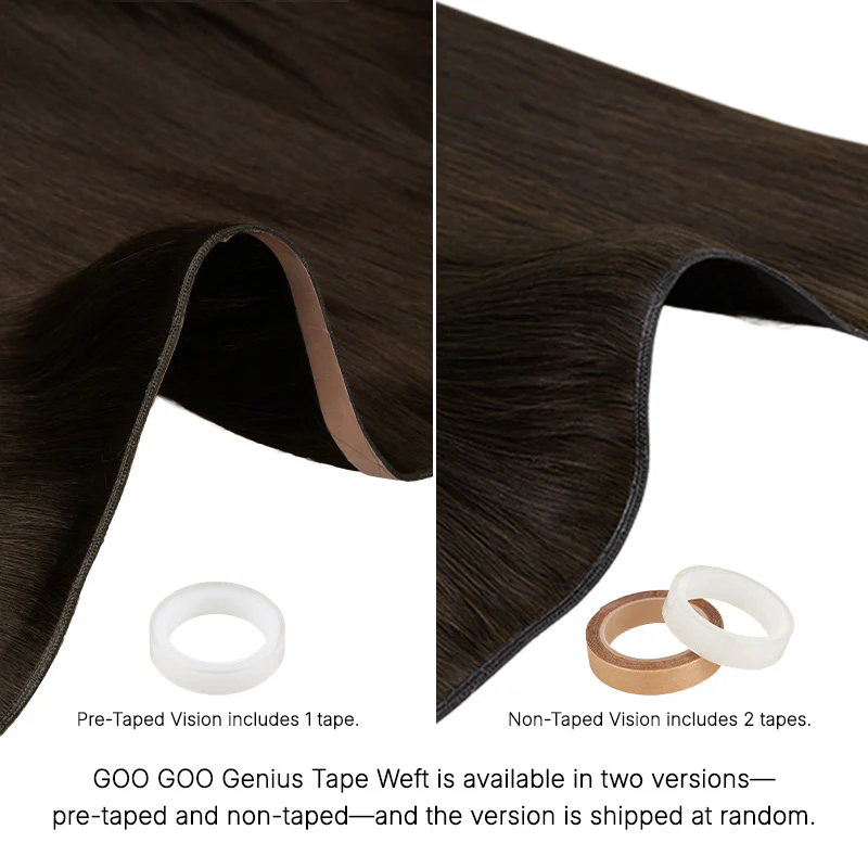 Jet Black (1) Genius Tape Weft Hair Extensions 60g - Image 9