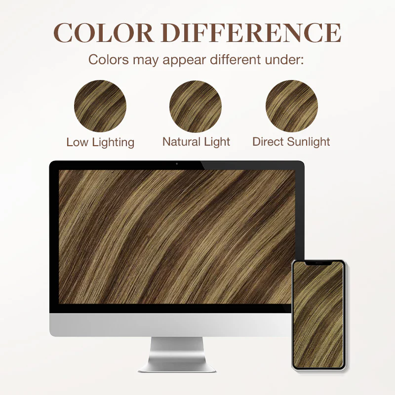 Caramel Blonde Balayage (4/27/4) Classic Clip-Ins (120g-150g) - Image 9