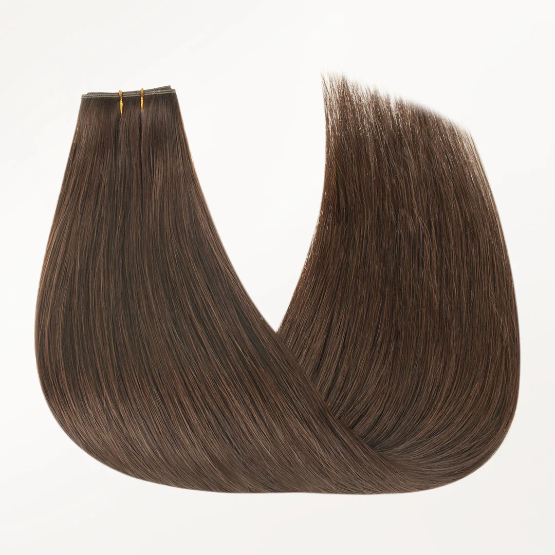 Chocolate Brown (4A) Butterfly Weft Hair Extensions (100g-150g) - Image 6