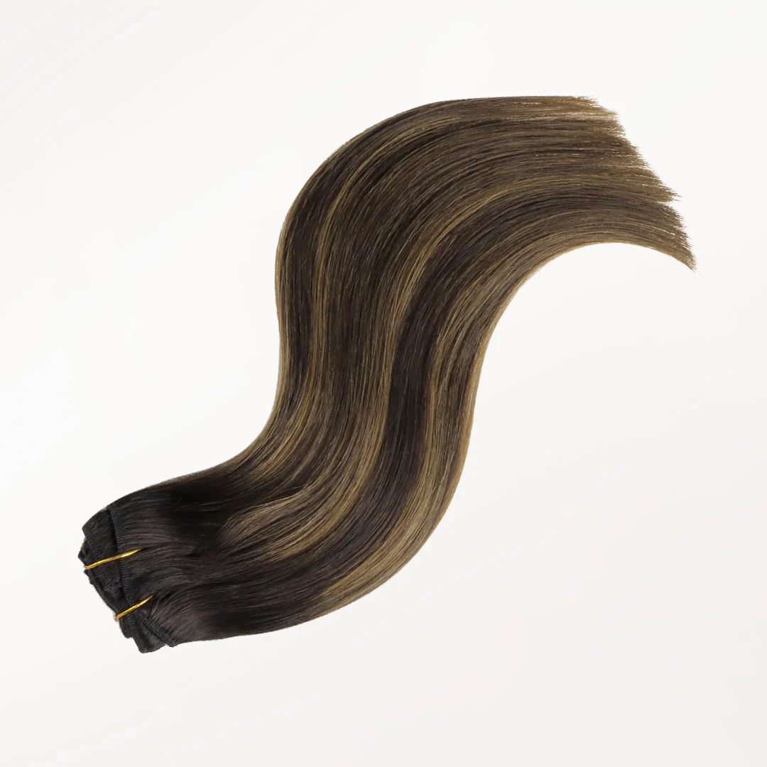 Dark Brown Balayage (2/6/2) Classic Clip-Ins (120g-150g) - Image 4