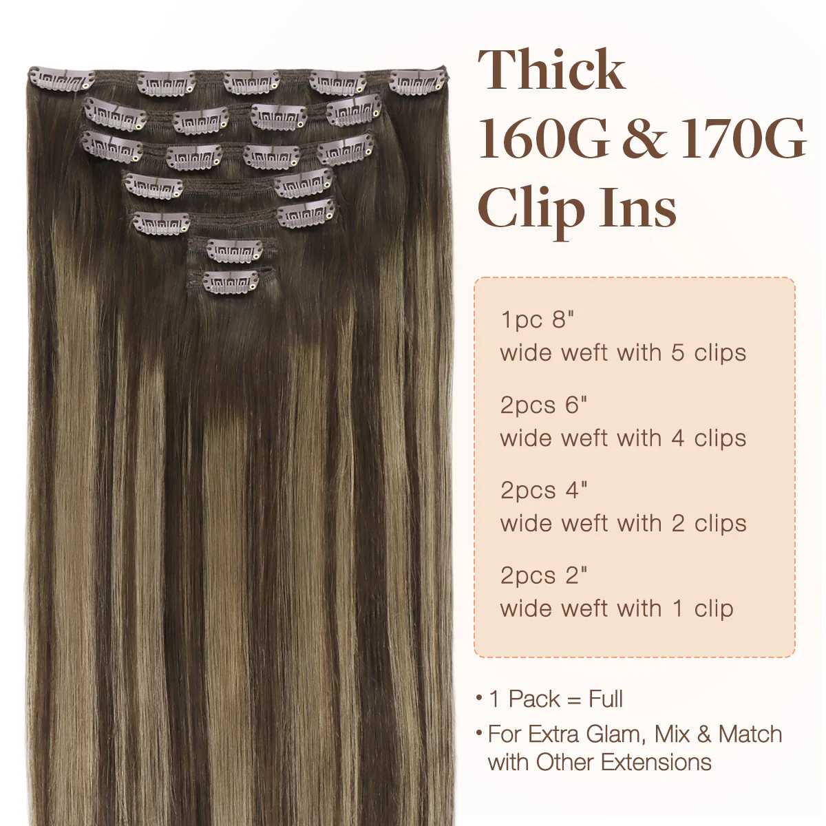 Clip in Hair Extensions 150g - Image 81