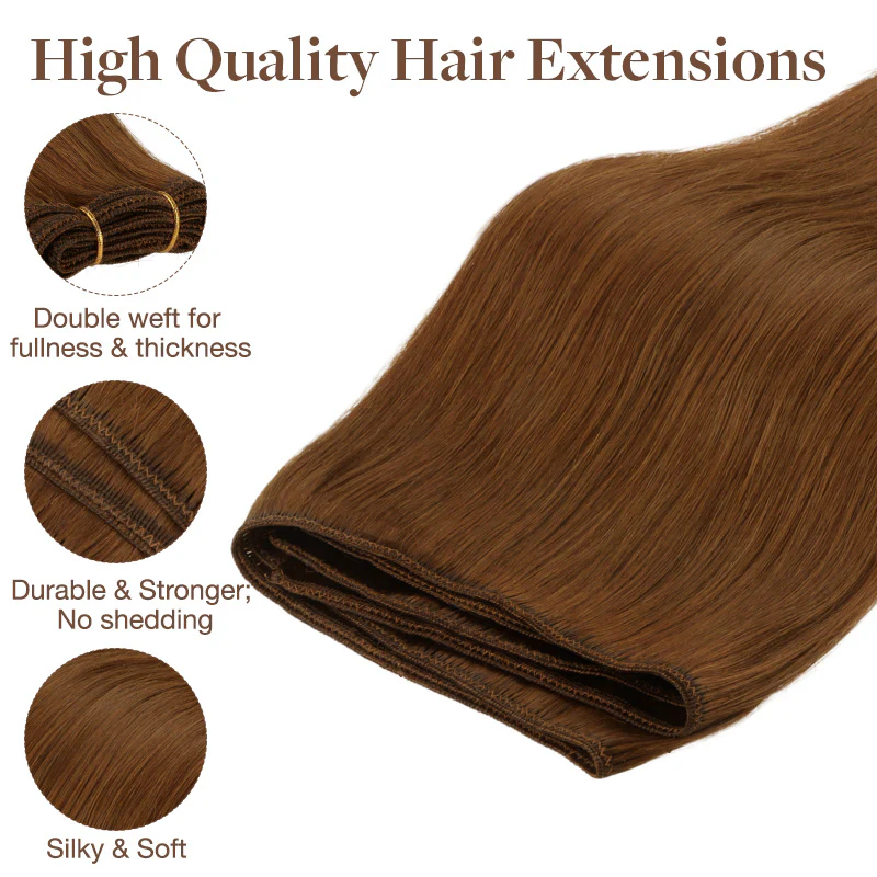 Copper (350) Sew-In Weft Hair Extensions (80g-110g) - Image 6