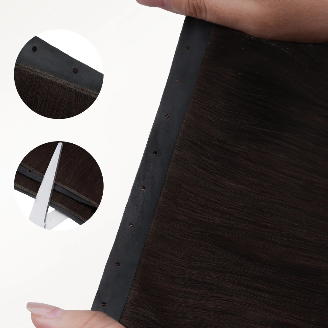 Dark Brown (2) Butterfly Weft Hair Extensions (100g-150g) - Image 5