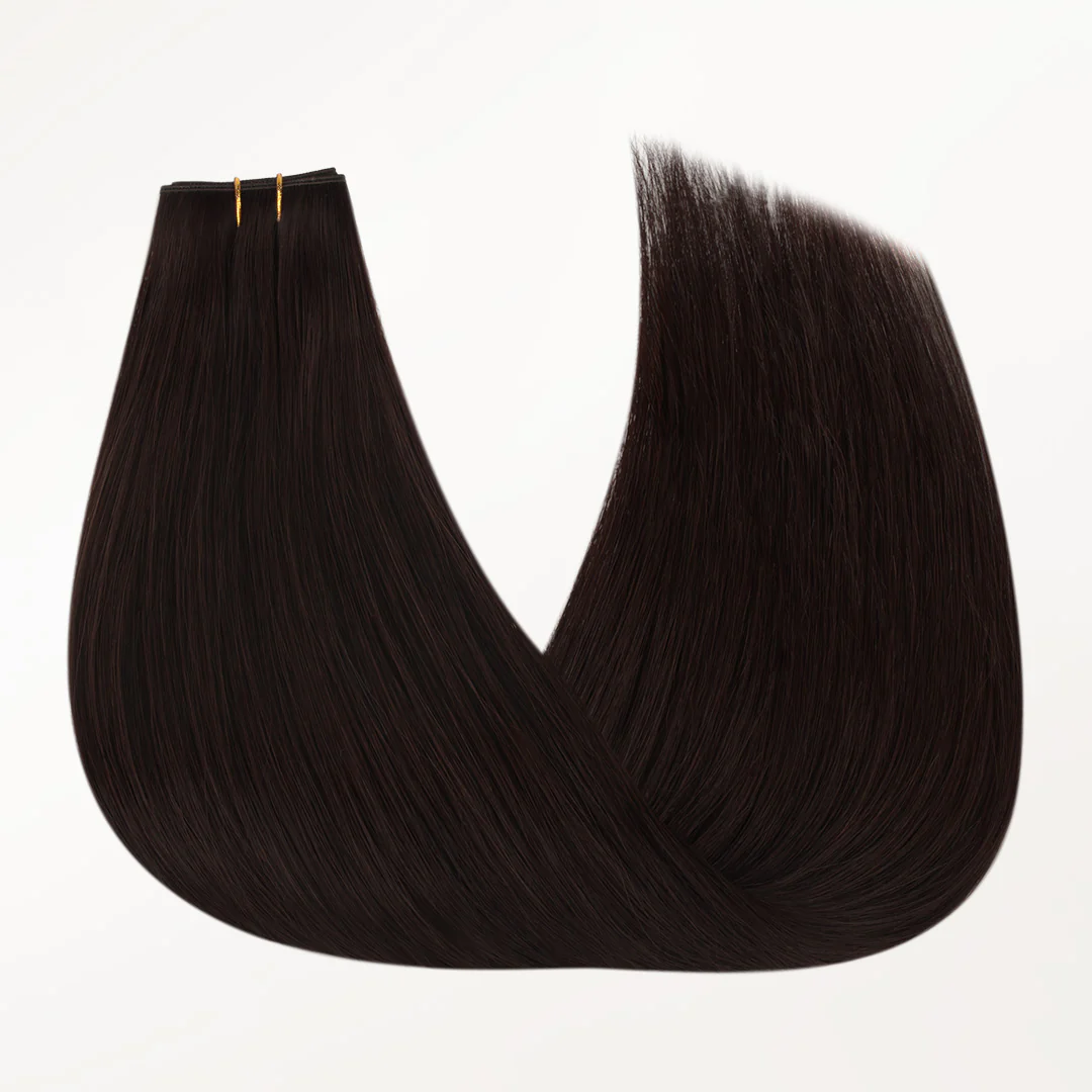 Dark Brown (2) Butterfly Weft Hair Extensions (100g-150g) - Image 6