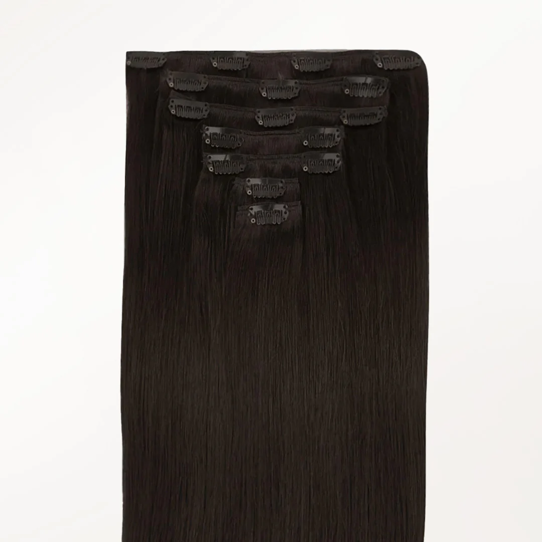Dark Brown (2) Classic Clip-Ins (120g-150g) - Image 3