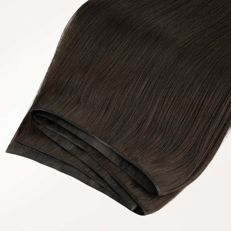 Dark Brown (2) Genius Tape Weft Hair Extensions 60g - Image 6