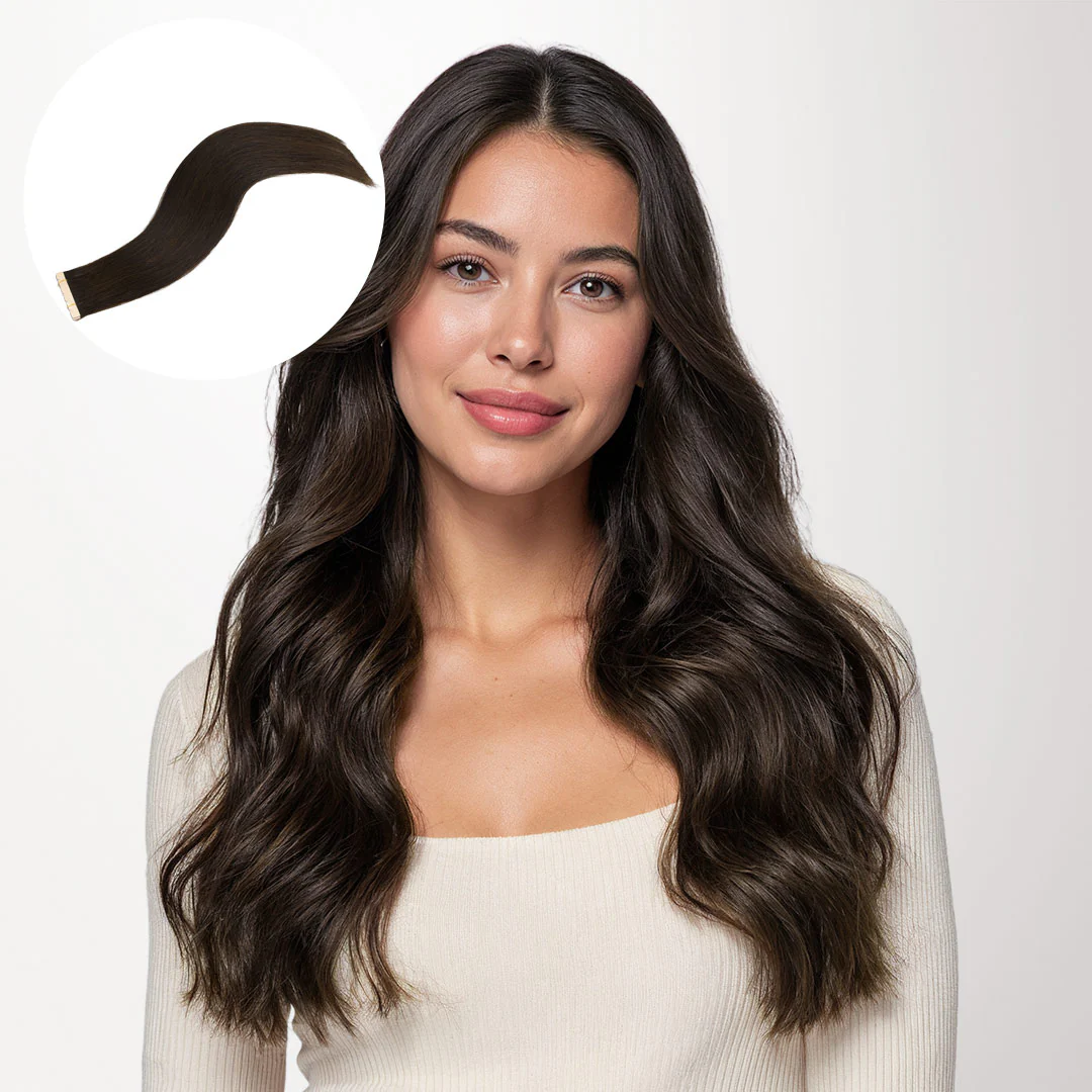 Dark Brown (2) Tape-Ins 50g - Image 11