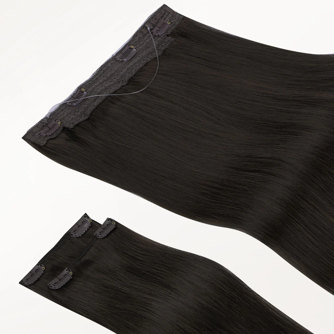 Dark Brown (2) Pro & Wire Hair Extension (70g-140g) - Image 5