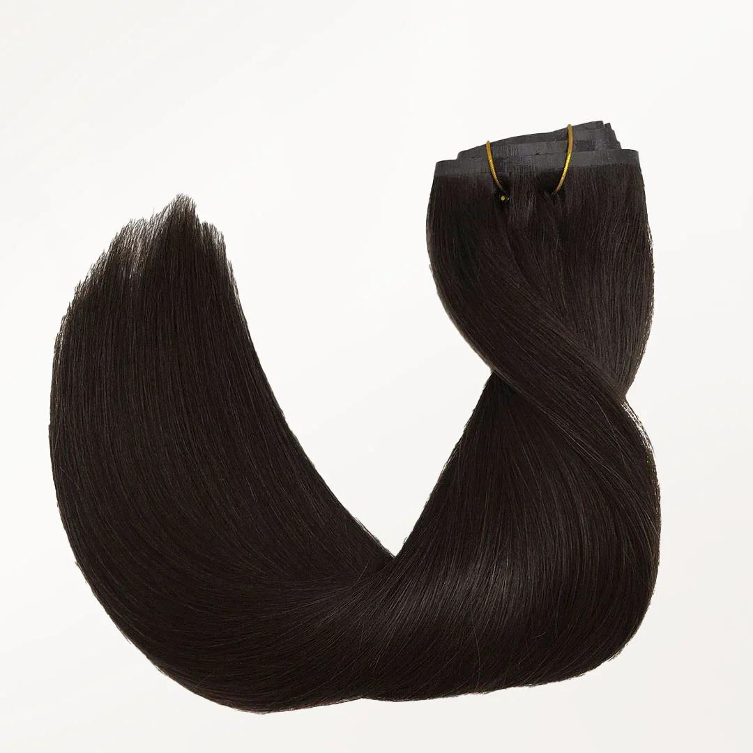 Dark Brown (2) Seamless Clip-Ins (130g-160g) - Image 3
