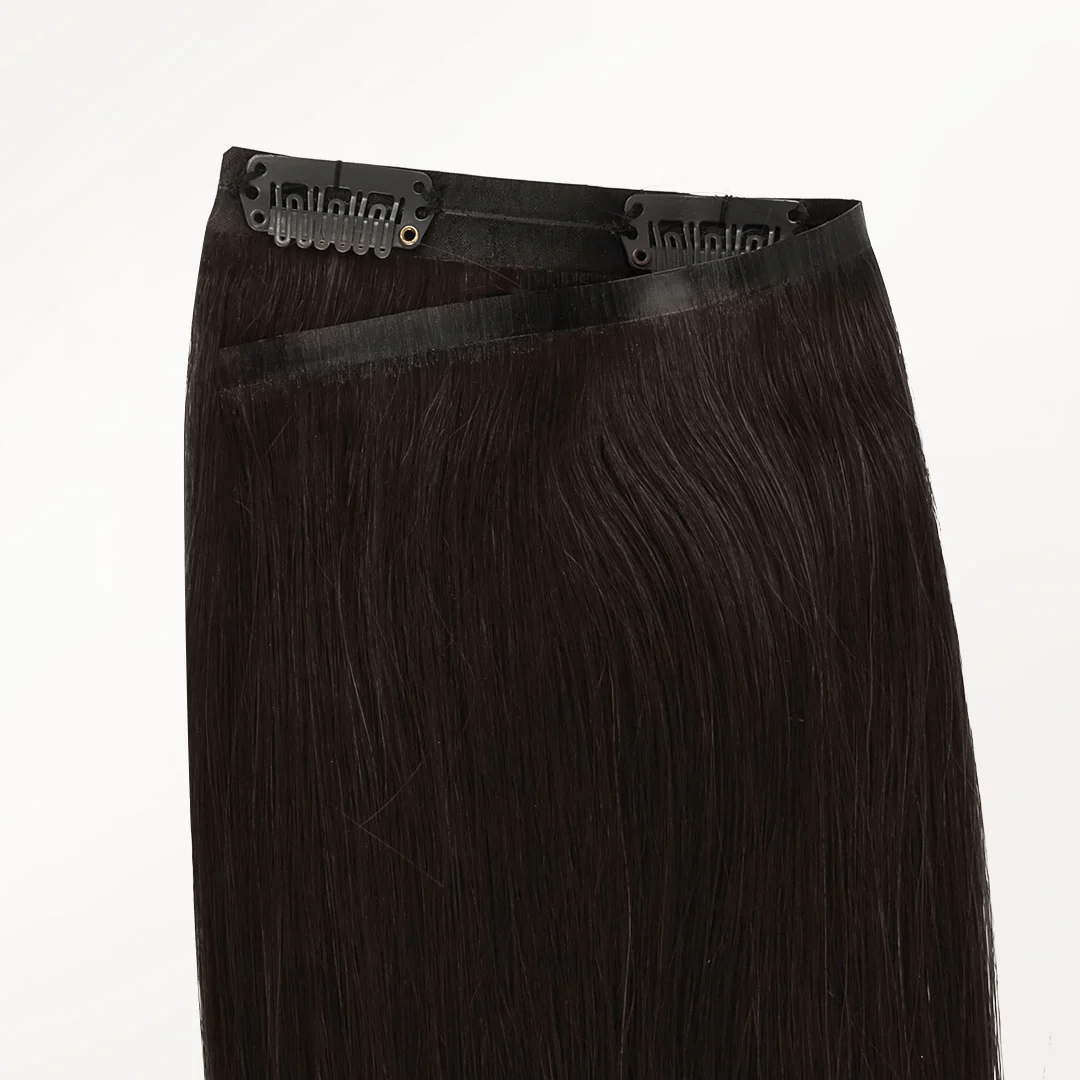 Dark Brown (2) Seamless Clip-Ins (130g-160g) - Image 4