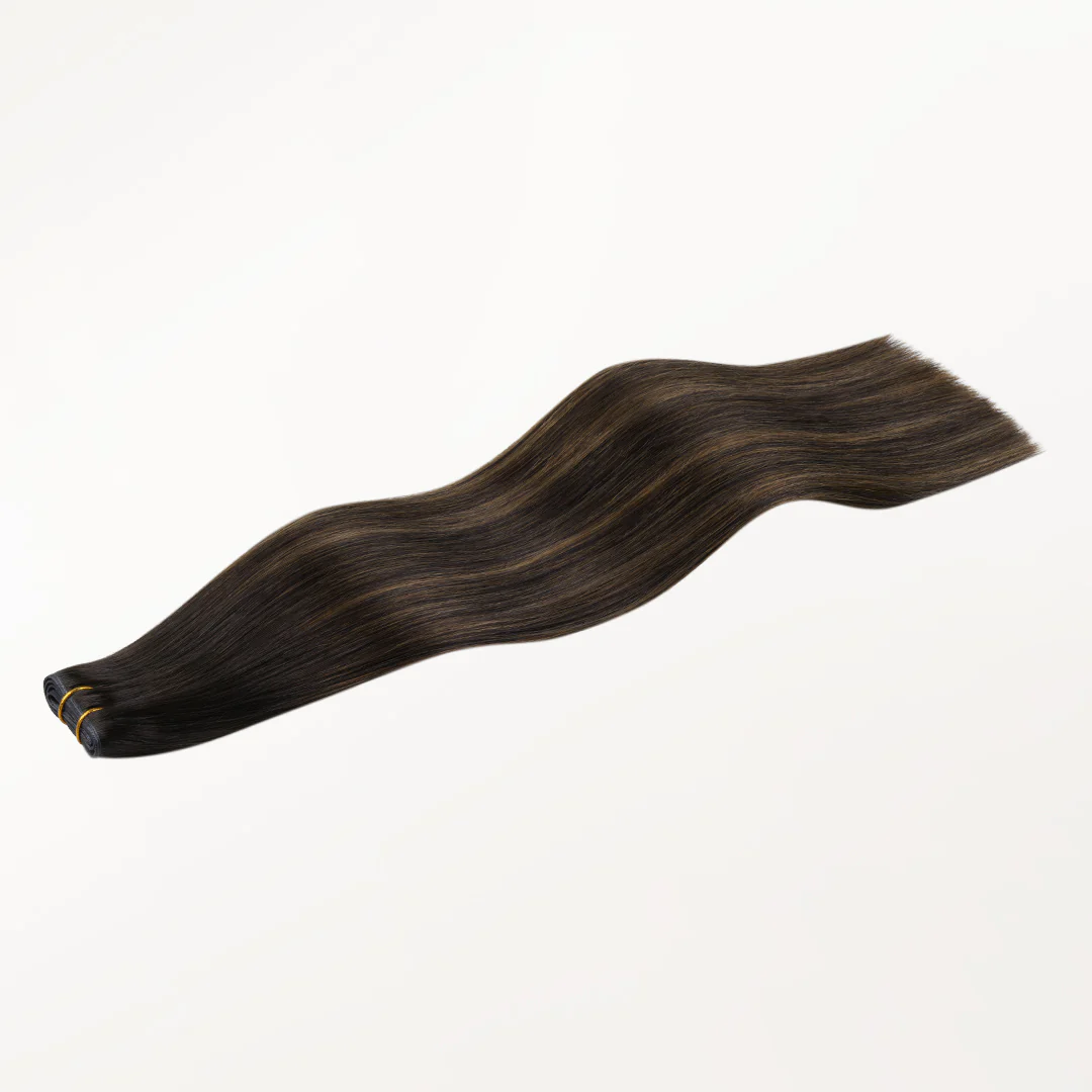 Dark Brown Balayage (2/6/2) Butterfly Weft Hair Extensions (100g-150g) - Image 3