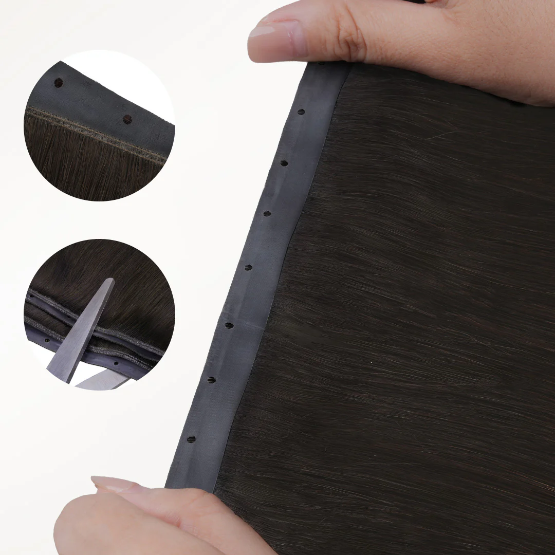 Dark Brown Balayage (2/6/2) Butterfly Weft Hair Extensions (100g-150g) - Image 5