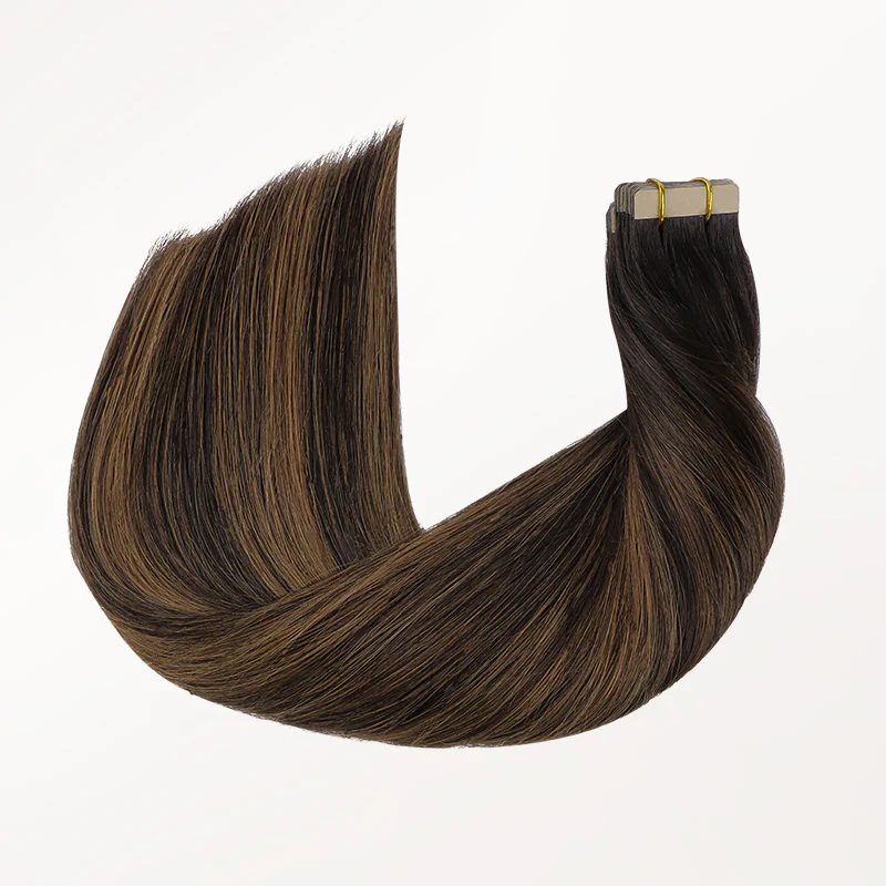Dark Brown Balayage (2/6/2) Tape-Ins 50g - Image 6
