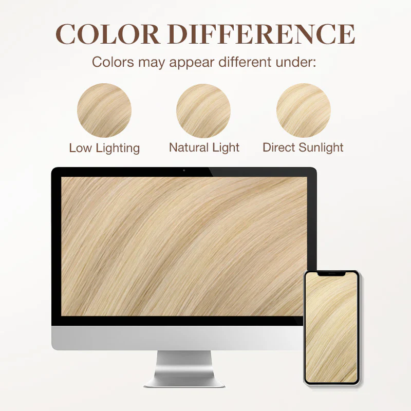 Dark Blonde Highlighted Bleach Blonde (18A/613A) Ponytail (75g-90g) - Image 8