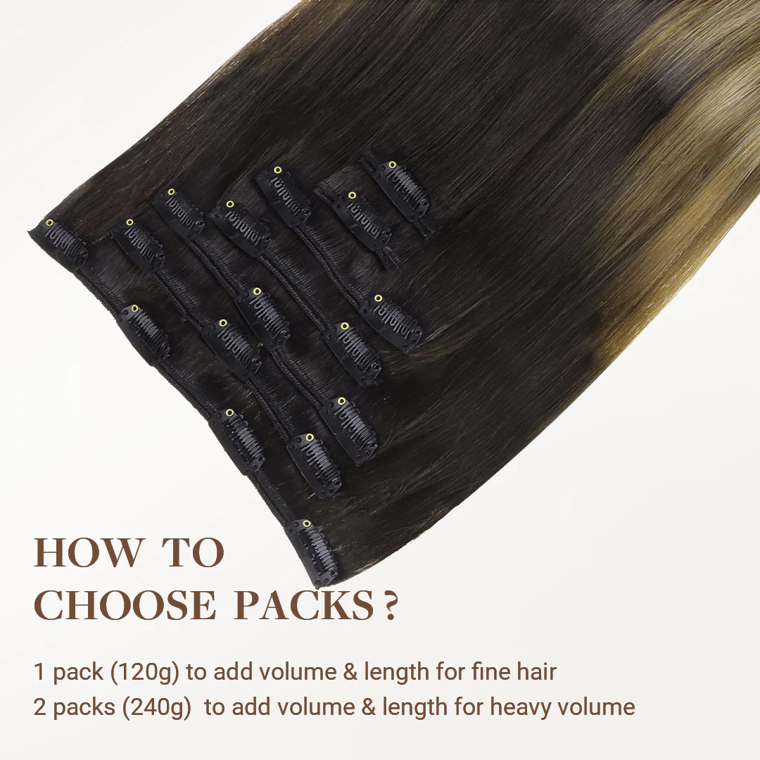 Dirty Blonde Omber (2/6/18) Classic Clip-Ins (120g-150g) - Image 5