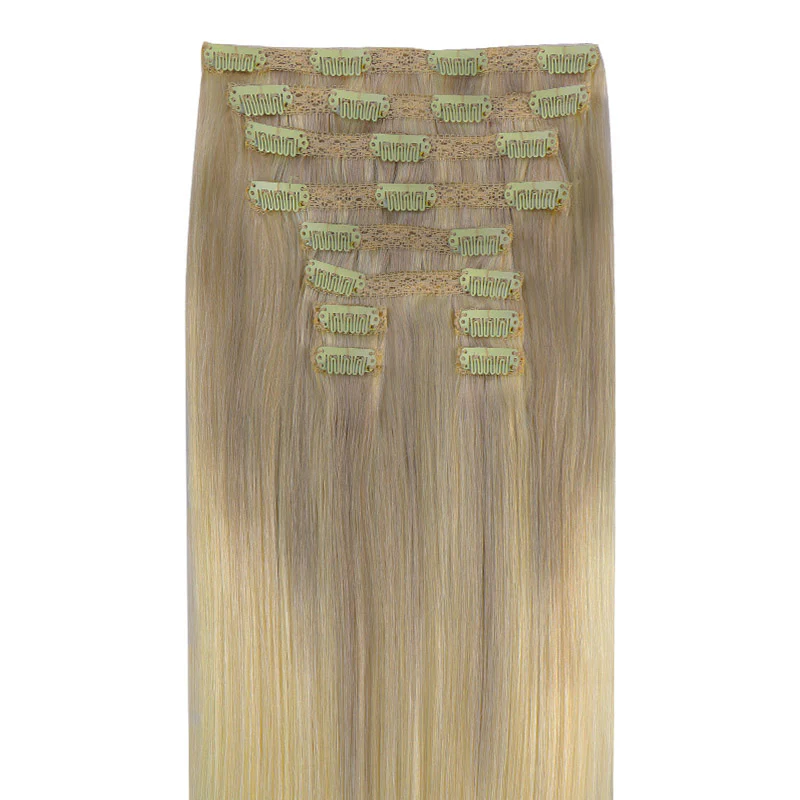 GOO GOO Double Drawn Clip in Hair Extensions 160g - Image 101