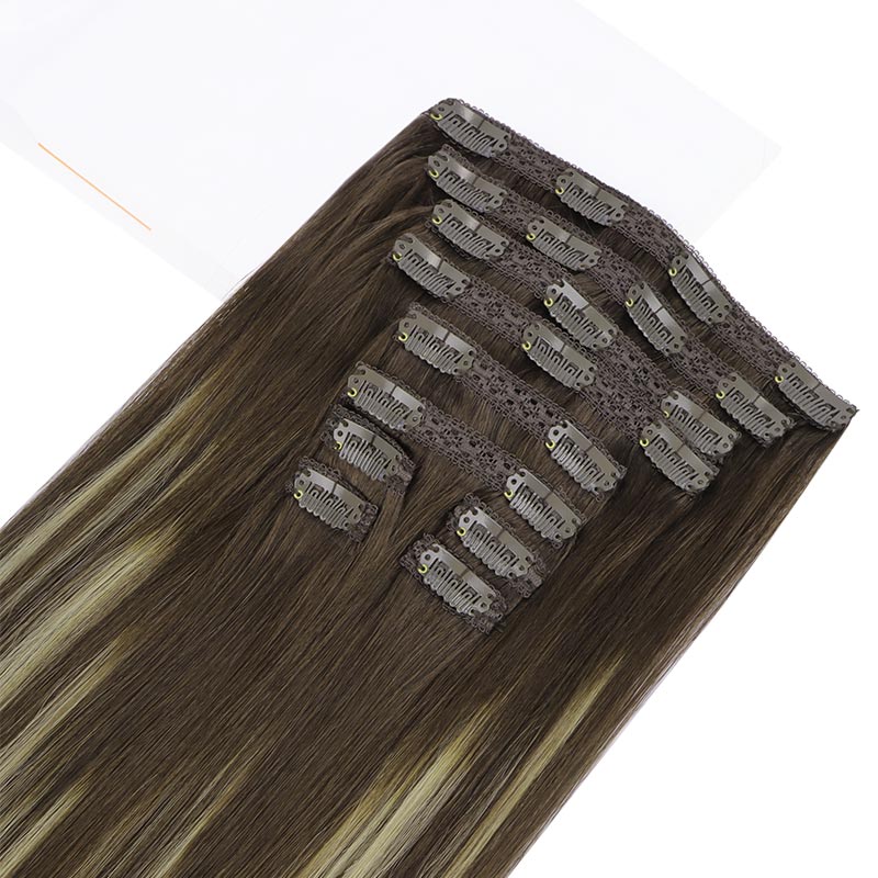 GOO GOO Double Drawn Clip in Hair Extensions 160g - Image 105
