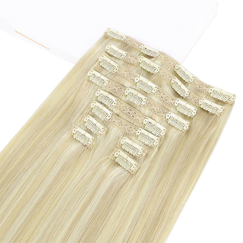 GOO GOO Double Drawn Clip in Hair Extensions 160g - Image 112