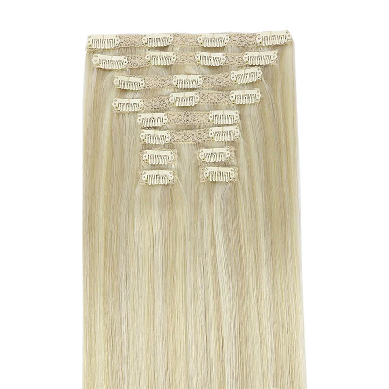 GOO GOO Double Drawn Clip in Hair Extensions 160g - Image 115