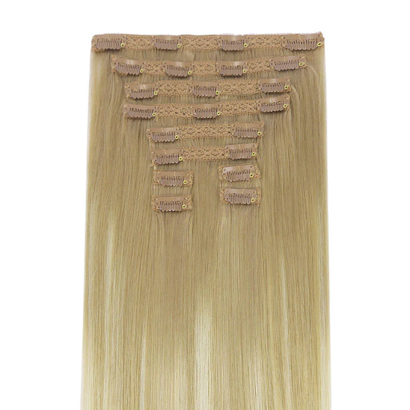 GOO GOO Double Drawn Clip in Hair Extensions 160g - Image 121