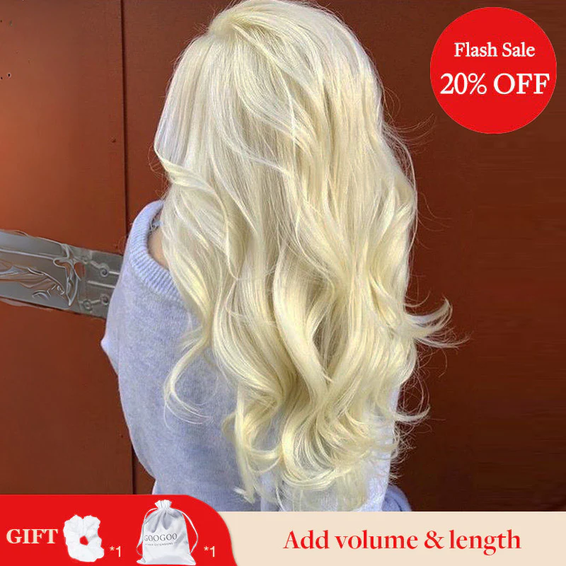 GOO GOO Double Drawn Clip in Hair Extensions 160g - Image 130