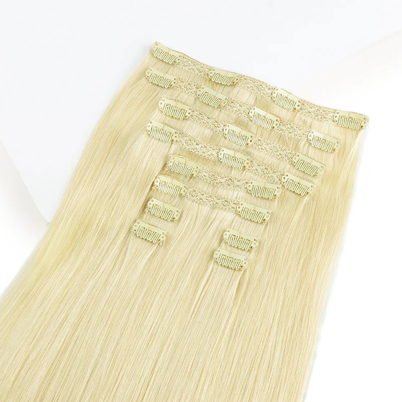 GOO GOO Double Drawn Clip in Hair Extensions 160g - Image 133