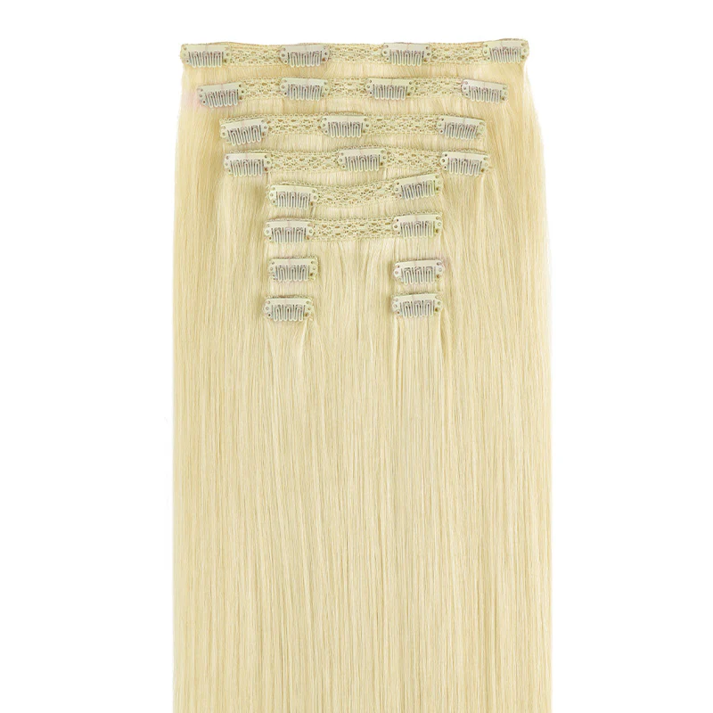 GOO GOO Double Drawn Clip in Hair Extensions 160g - Image 136