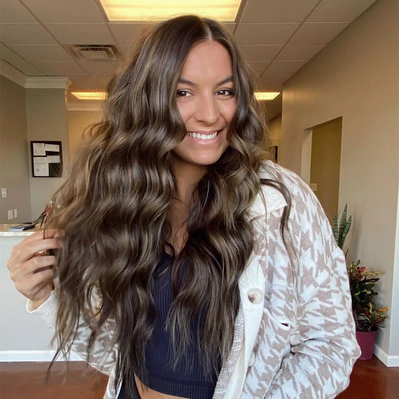 GOO GOO Double Drawn Clip in Hair Extensions 160g - Image 25