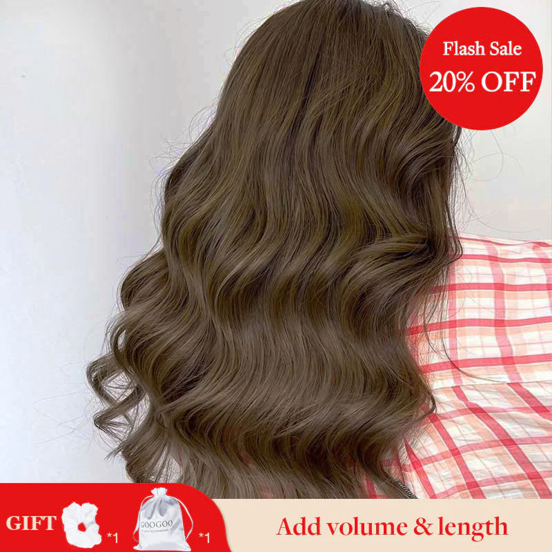 GOO GOO Double Drawn Clip in Hair Extensions 160g - Image 32