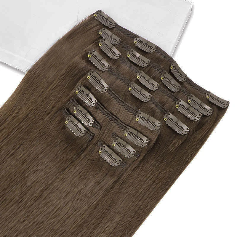 GOO GOO Double Drawn Clip in Hair Extensions 160g - Image 35