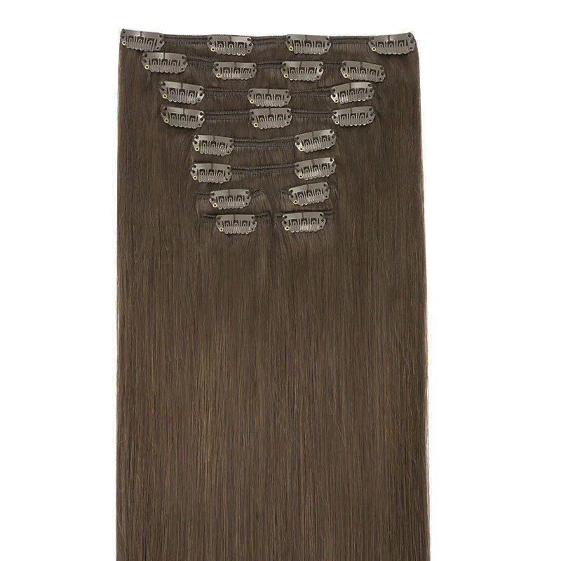 GOO GOO Double Drawn Clip in Hair Extensions 160g - Image 37