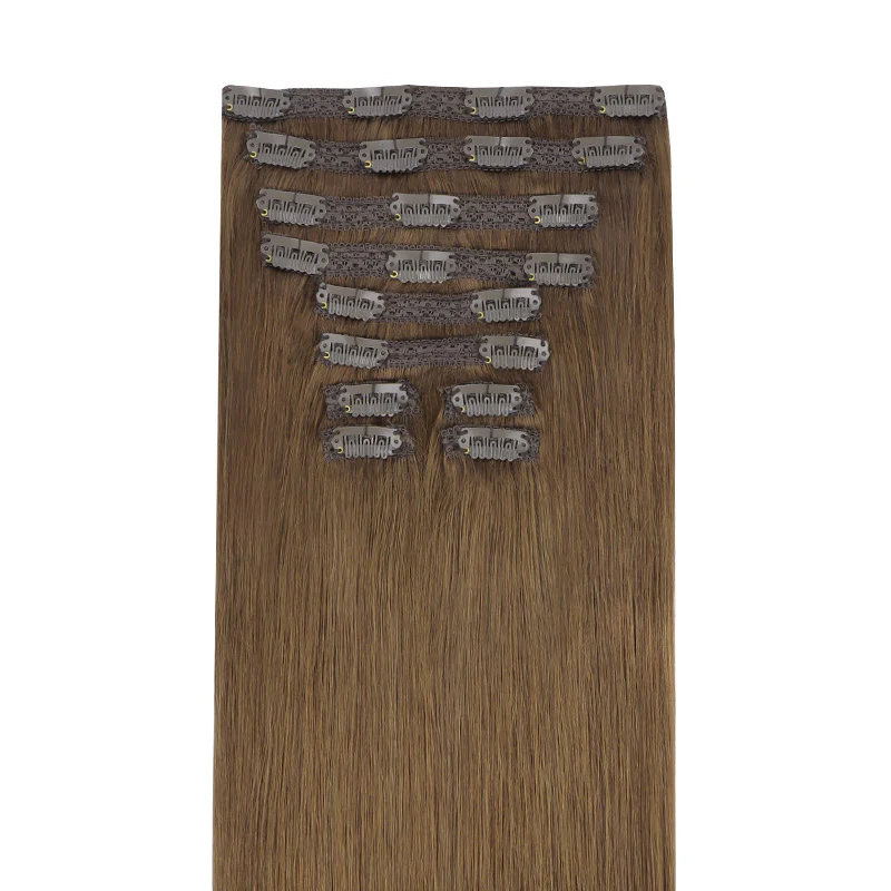 GOO GOO Double Drawn Clip in Hair Extensions 160g - Image 45