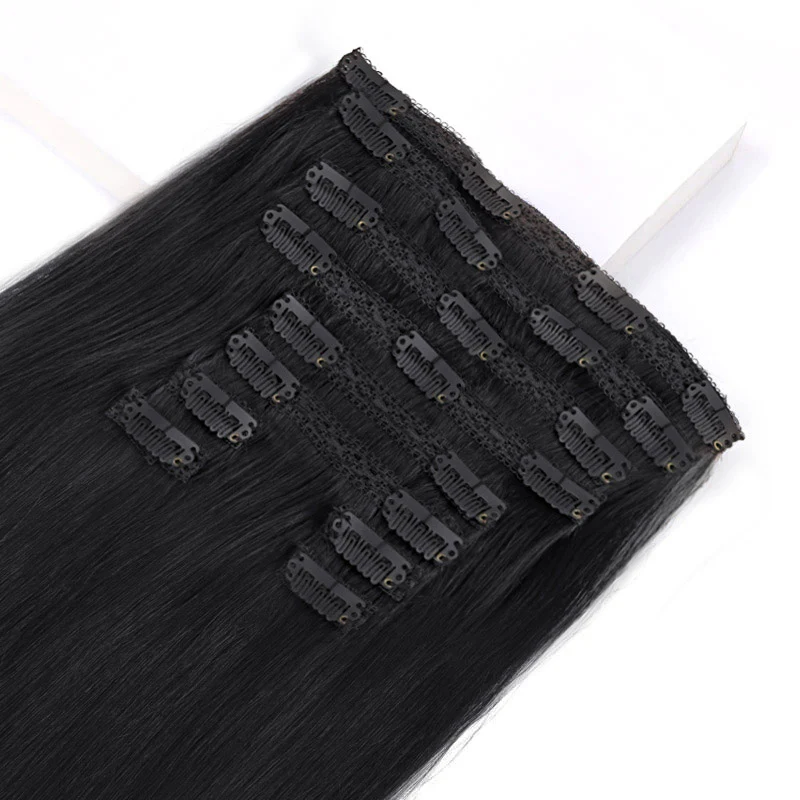 GOO GOO Double Drawn Clip in Hair Extensions 160g - Image 7