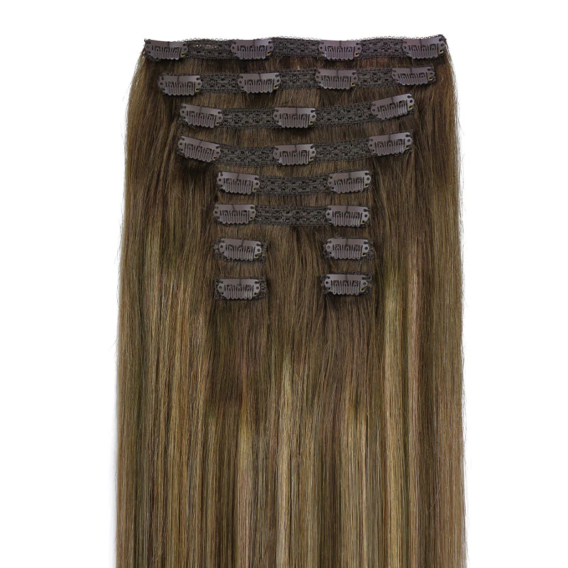 GOO GOO Double Drawn Clip in Hair Extensions 160g - Image 73