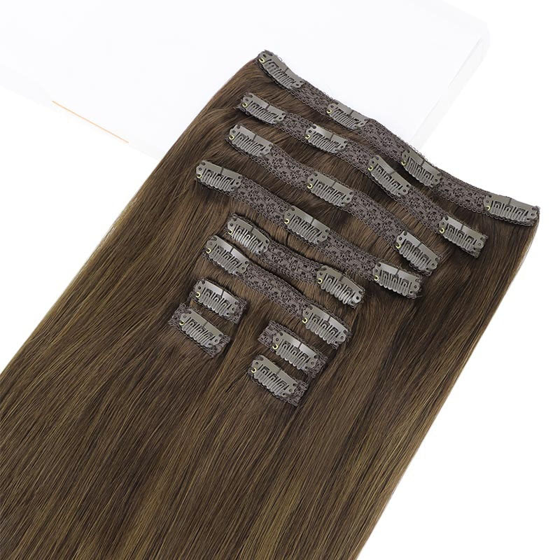 GOO GOO Double Drawn Clip in Hair Extensions 160g - Image 77