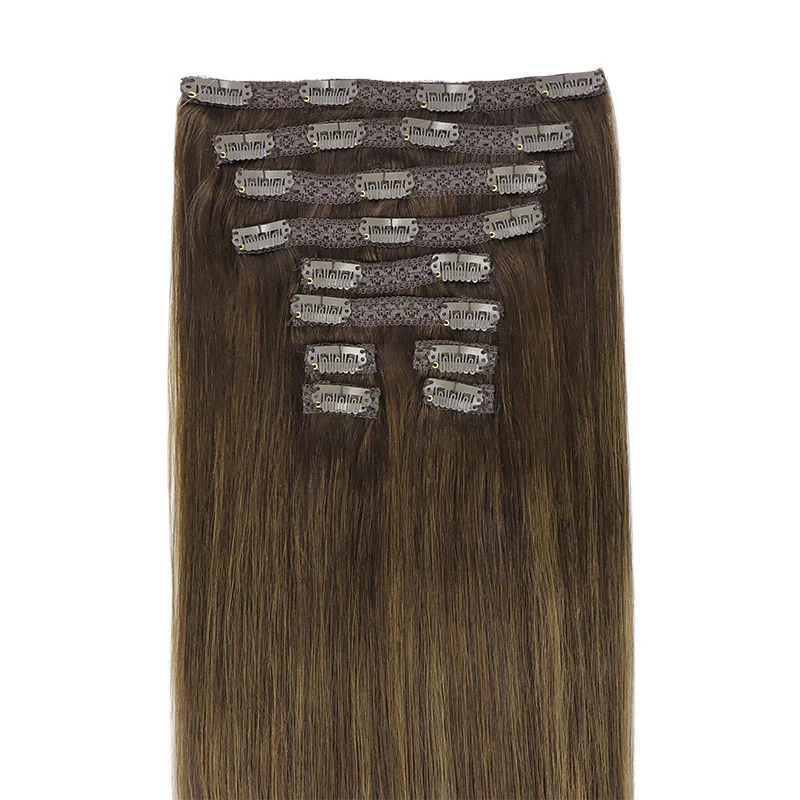 GOO GOO Double Drawn Clip in Hair Extensions 160g - Image 80