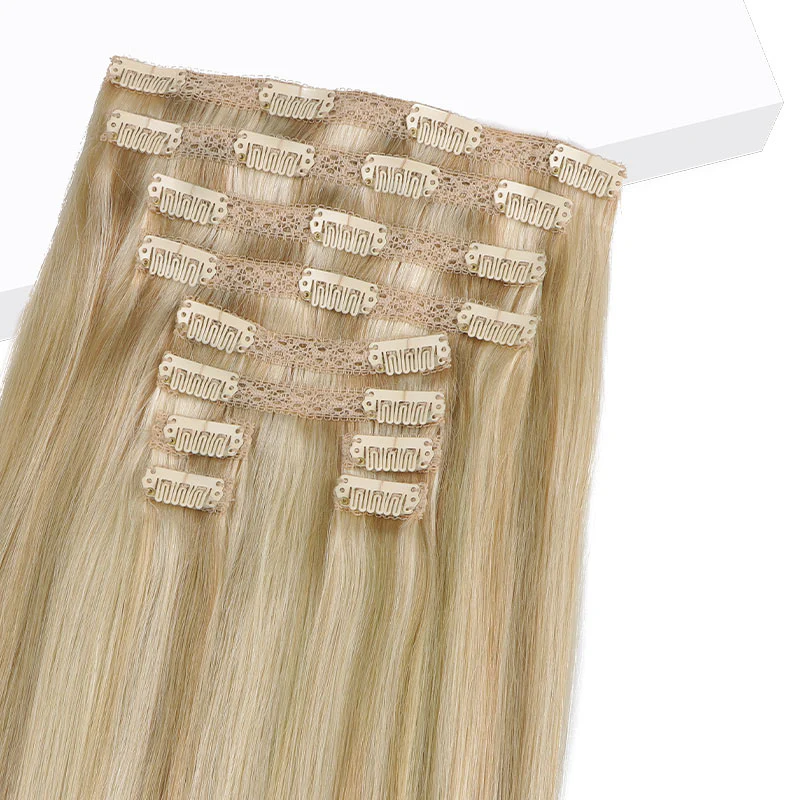 GOO GOO Double Drawn Clip in Hair Extensions 160g - Image 91