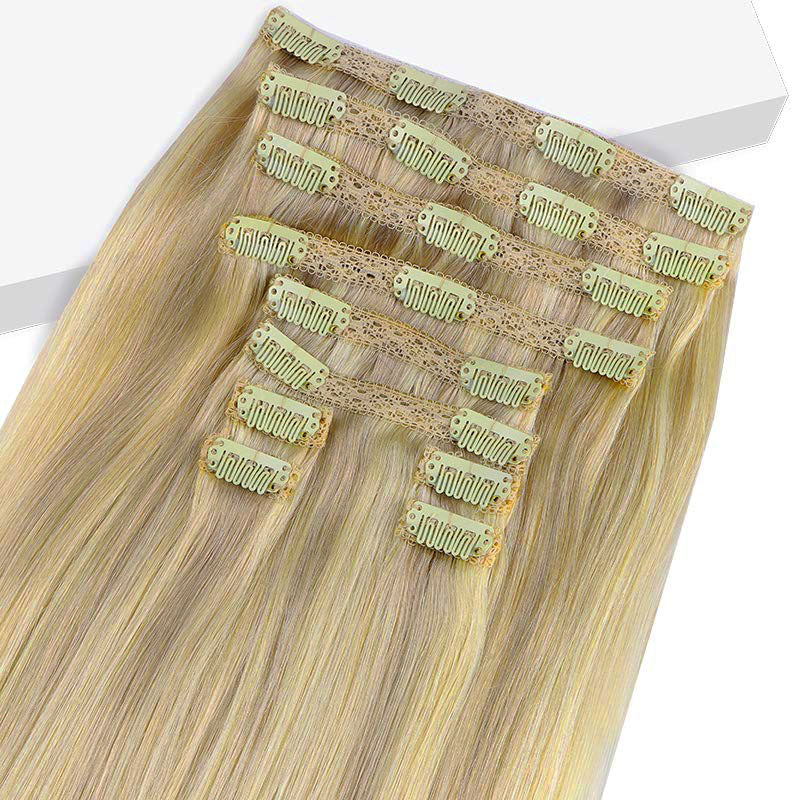 GOO GOO Double Drawn Clip in Hair Extensions 160g - Image 98