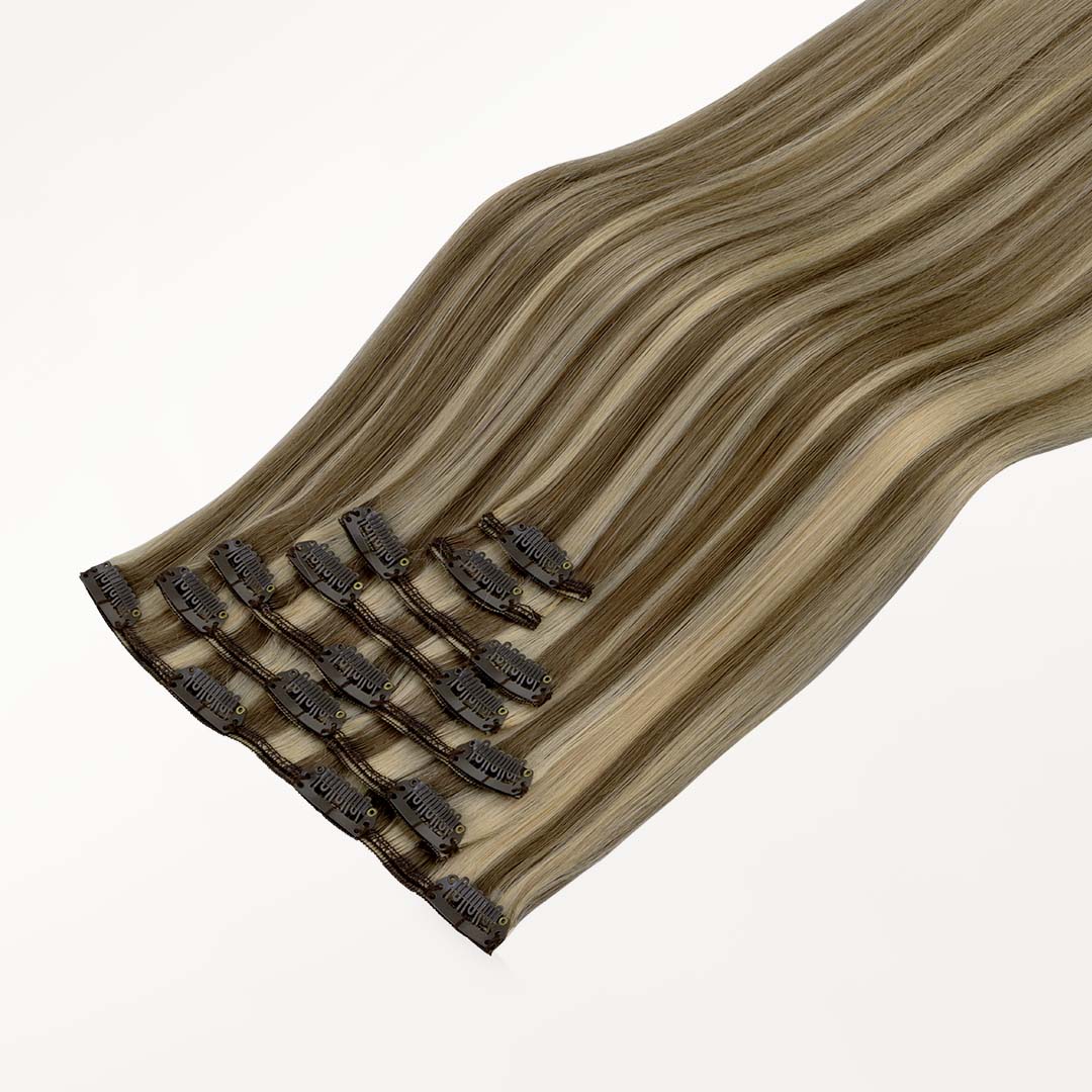 Golden Blonde Highlights (8B/60B) Classic Clip-Ins (120g-150g) - Image 4