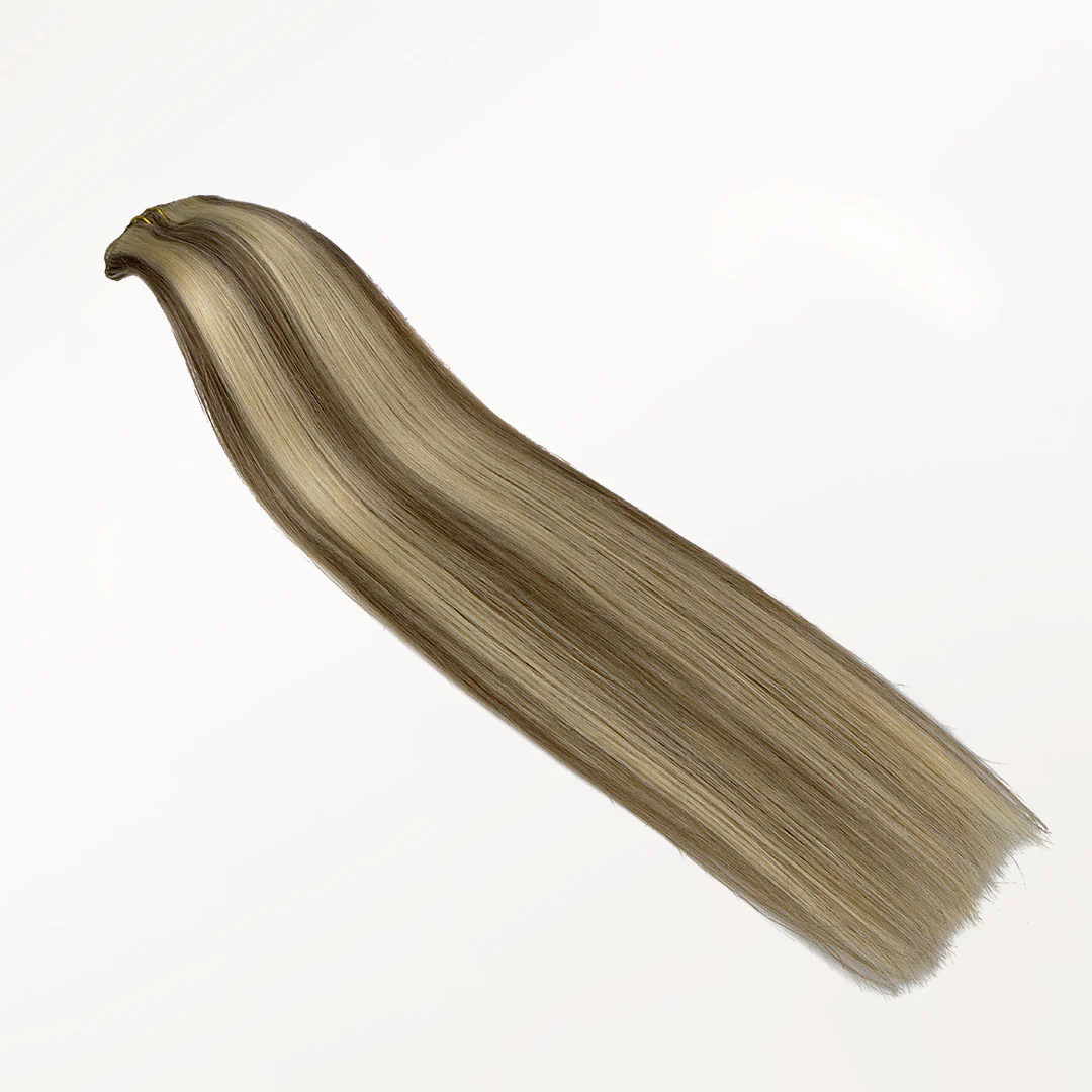 Golden Blonde Highlights (8B/60B) Classic Clip-Ins (120g-150g) - Image 6