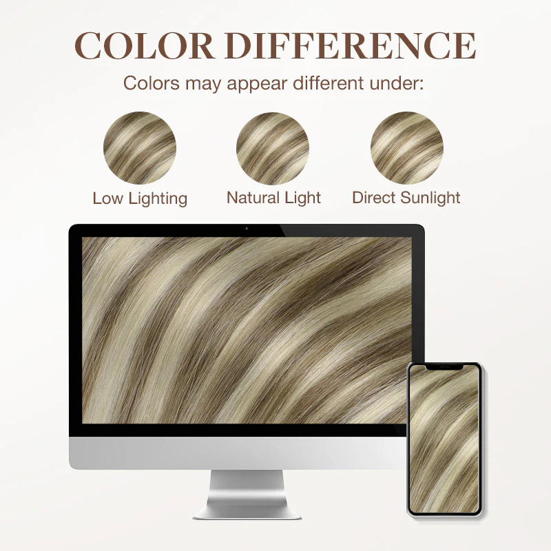 Golden Blonde Highlights (8B/60B) Classic Clip-Ins (120g-150g) - Image 8