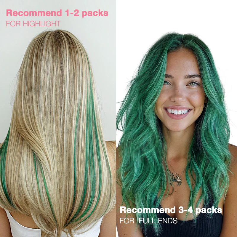 Green Color Tape-Ins (25g-30g) - Image 9